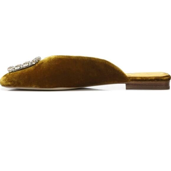 NEW Sam Edelman Lavinia Rust Velvet Slip On Mules Shoes Womens 7.5 MSRP$150 - Picture 3 of 8